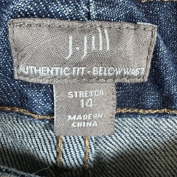 J Jill Jeans Womens 14 Medium Wash Authentic Fit Below Waist Bootcut Stretch - Picture 4 of 10